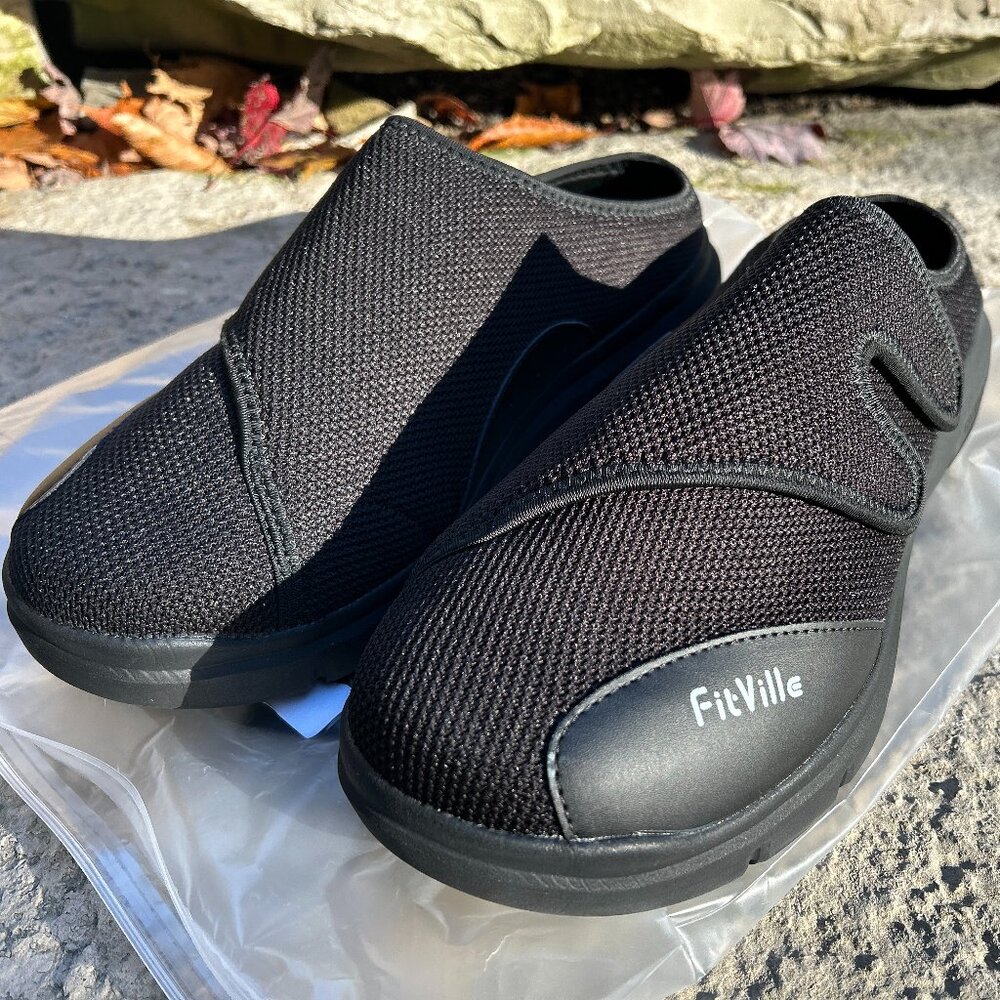 Fitville Men’s EasyTop Diabetic Shoes V5 – Size 13